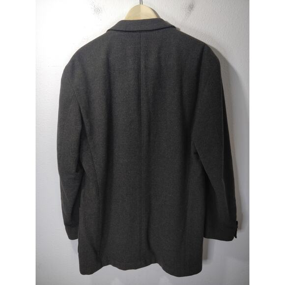 Hugo Boss Sirrah Classic Gray Stretch Virgin Wool Suit Jacket Coat Size 42L - Picture 6 of 12